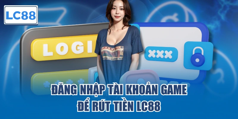 Đăng nhập tài khoản game để rút tiền LC88